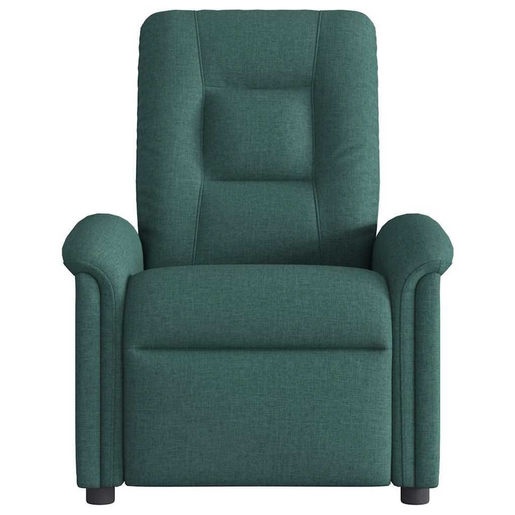 Fauteuil de massage inclinable électrique Vert foncé Tissu - XIOS