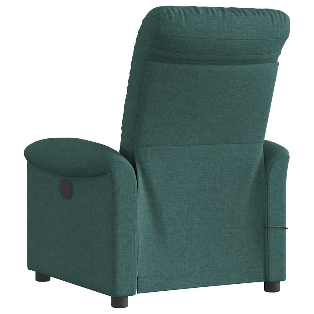 Fauteuil de massage inclinable électrique Vert foncé Tissu - XIOS