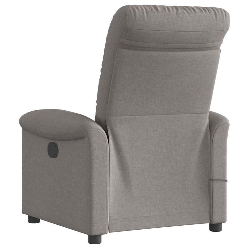 Fauteuil de massage inclinable électrique Taupe Tissu - XIOS