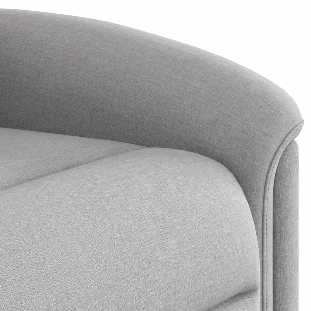 Fauteuil de massage inclinable électrique gris nuage tissu - XIOS
