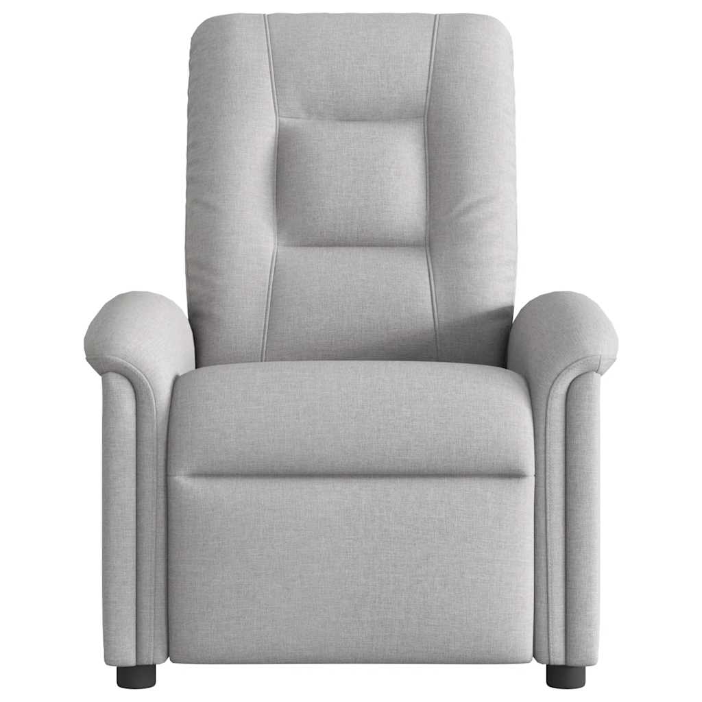Fauteuil de massage inclinable électrique gris nuage tissu - XIOS