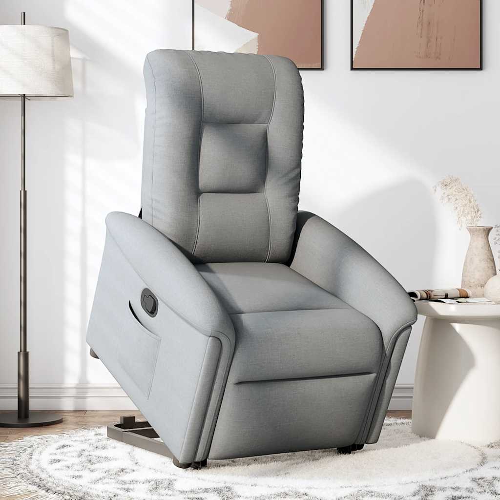 Fauteuil inclinable Gris clair Tissu - XIOS