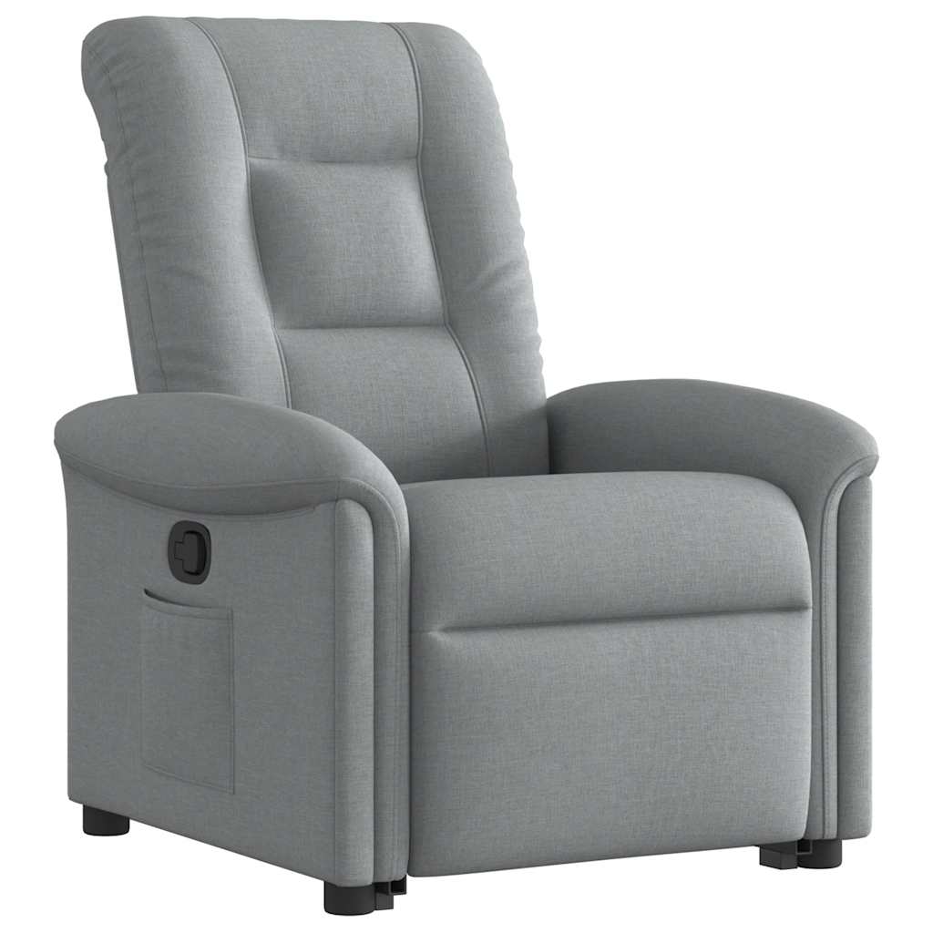 Fauteuil inclinable Gris clair Tissu - XIOS