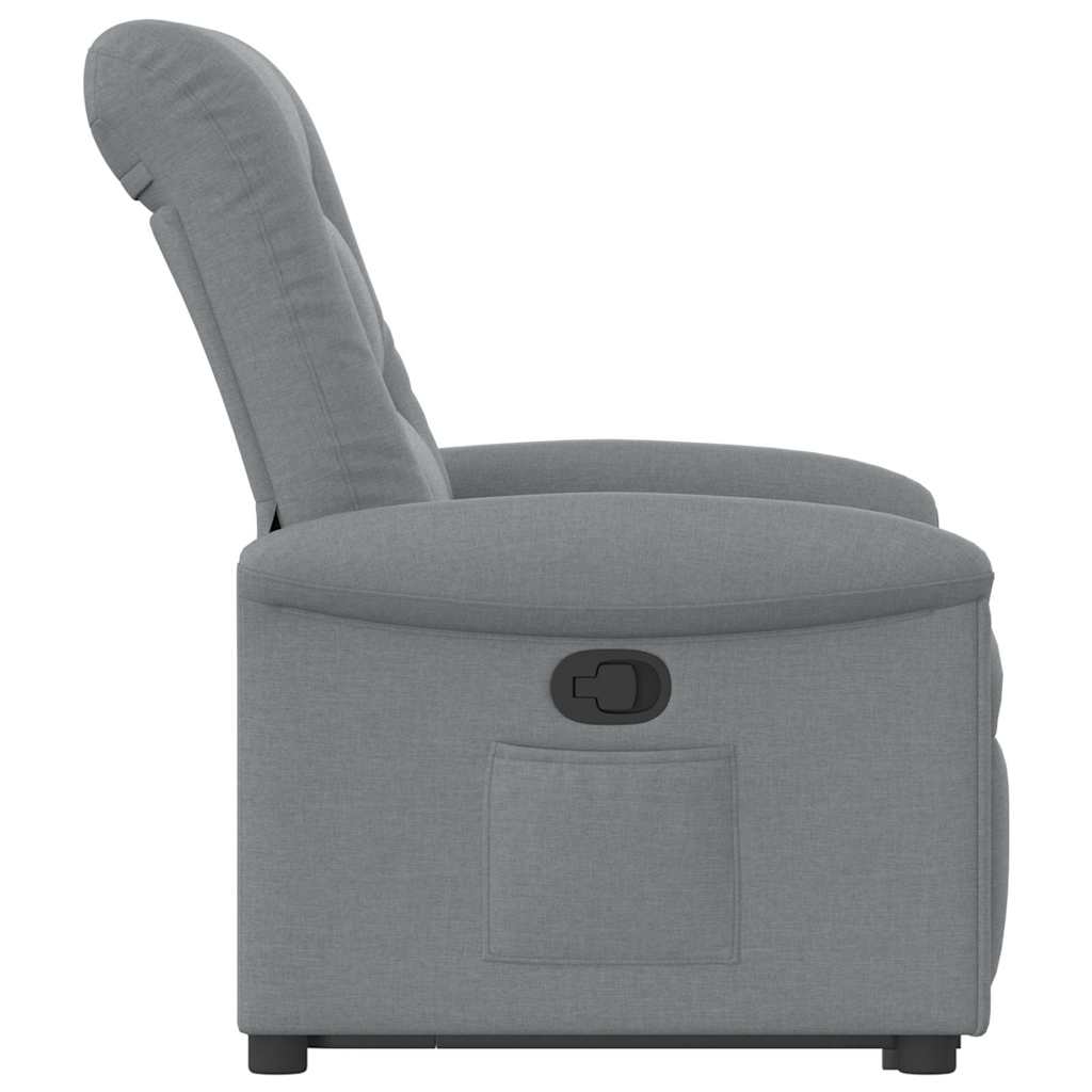 Fauteuil inclinable Gris clair Tissu