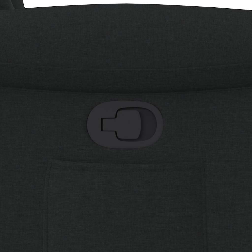 Fauteuil inclinable noir tissu