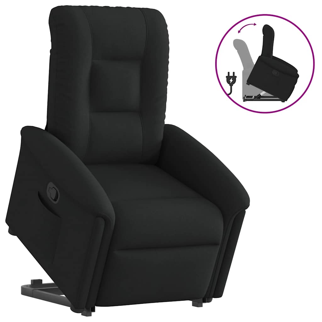 Fauteuil inclinable noir tissu - XIOS