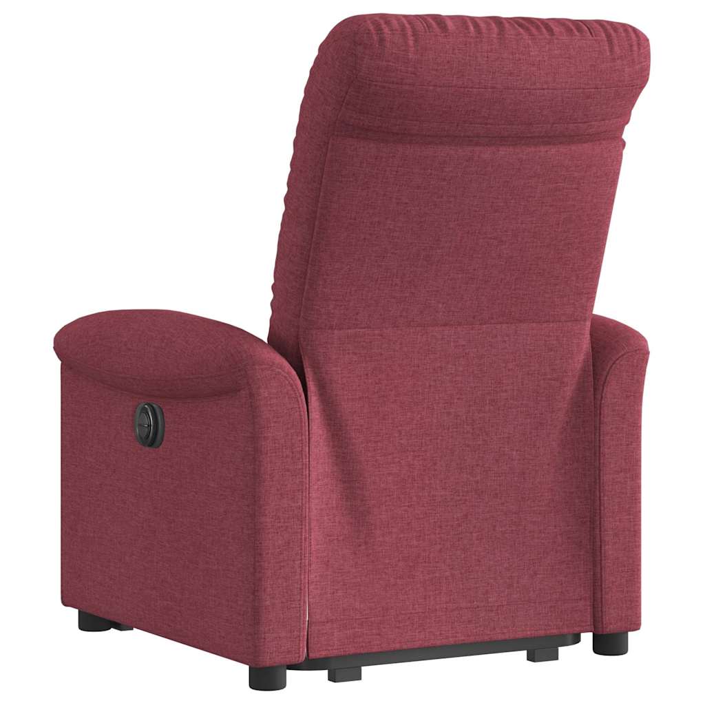 Fauteuil inclinable rouge bordeaux tissu - XIOS