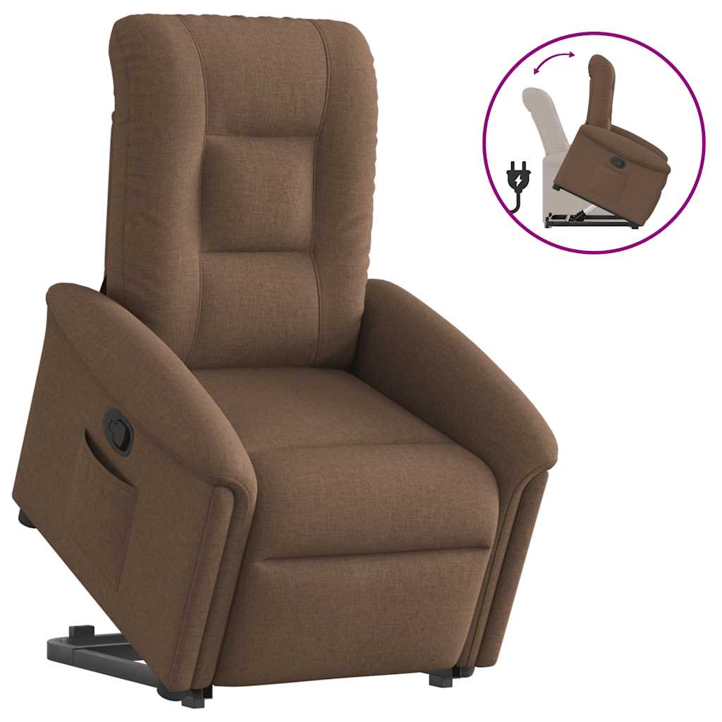 Fauteuil inclinable Marron Tissu - XIOS