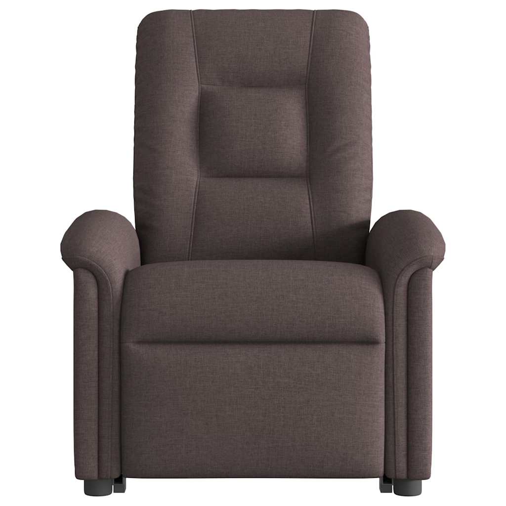 Fauteuil inclinable marron foncé tissu - XIOS