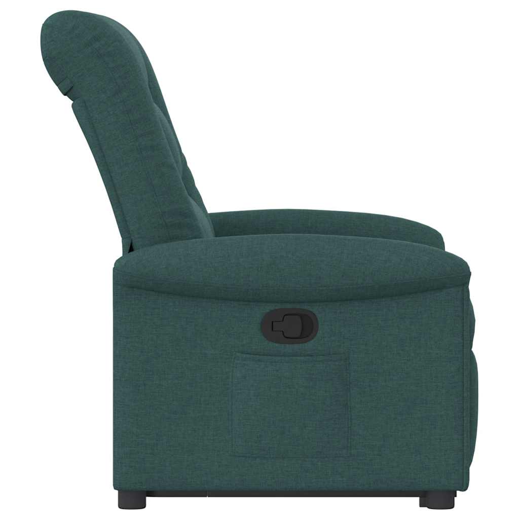 Fauteuil inclinable vert foncé tissu - XIOS