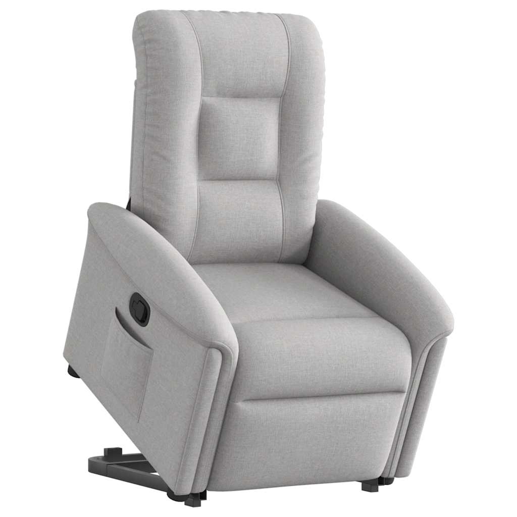 Fauteuil inclinable gris nuage tissu - XIOS