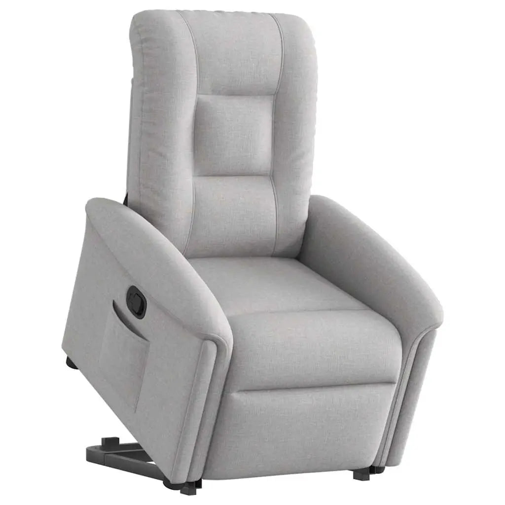 Fauteuil inclinable gris nuage tissu - XIOS