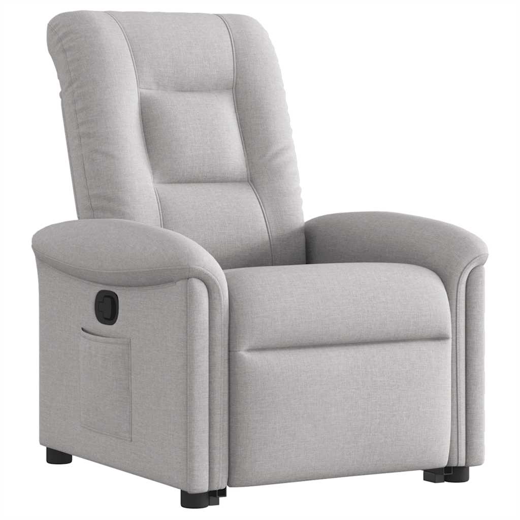 Fauteuil inclinable gris nuage tissu - XIOS