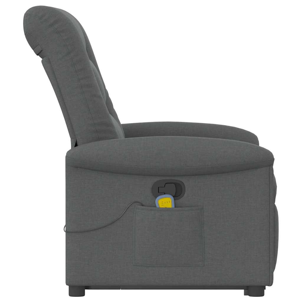 Fauteuil de massage inclinable Gris foncé Tissu - XIOS