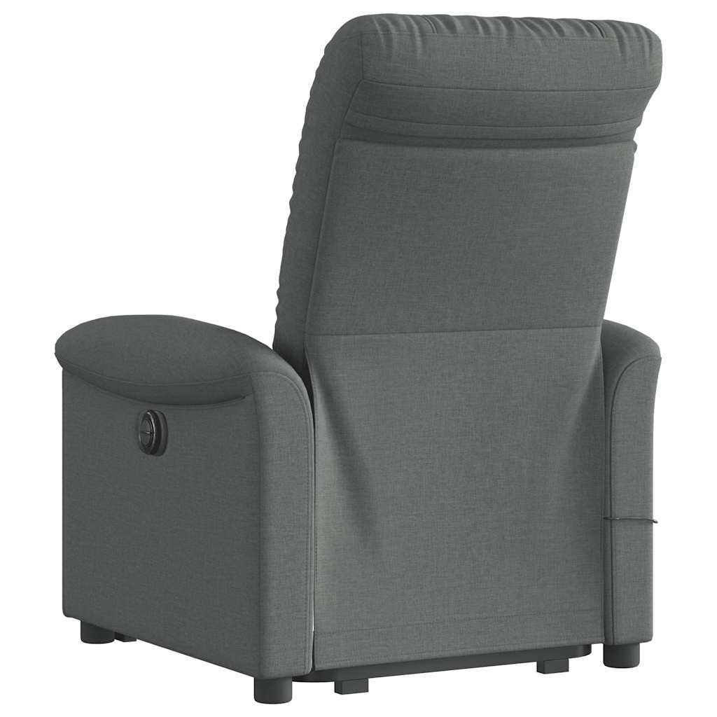 Fauteuil de massage inclinable Gris foncé Tissu - XIOS