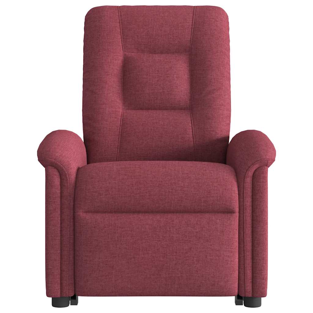 Fauteuil inclinable de massage Rouge bordeaux Tissu - XIOS