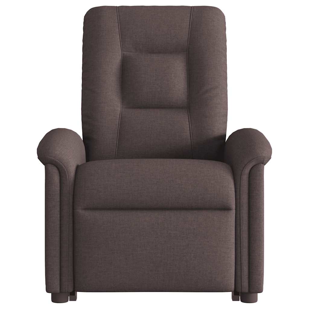 Fauteuil inclinable de massage Marron foncé Tissu - XIOS