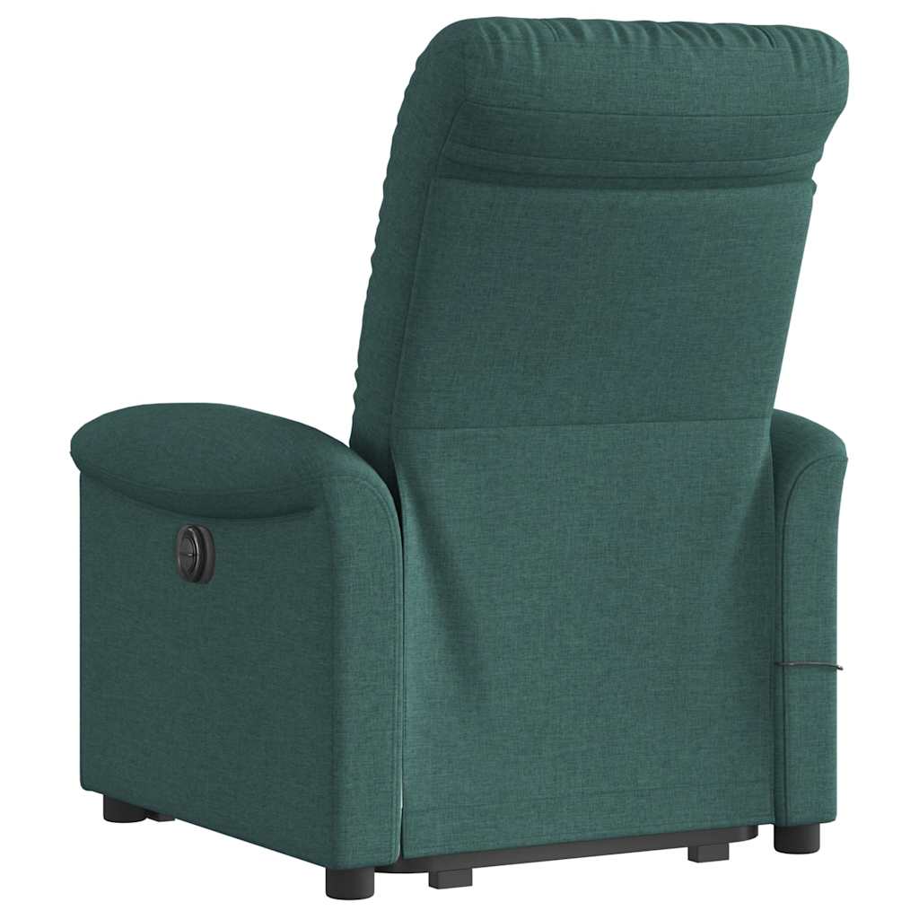 Fauteuil inclinable de massage Vert foncé Tissu - XIOS
