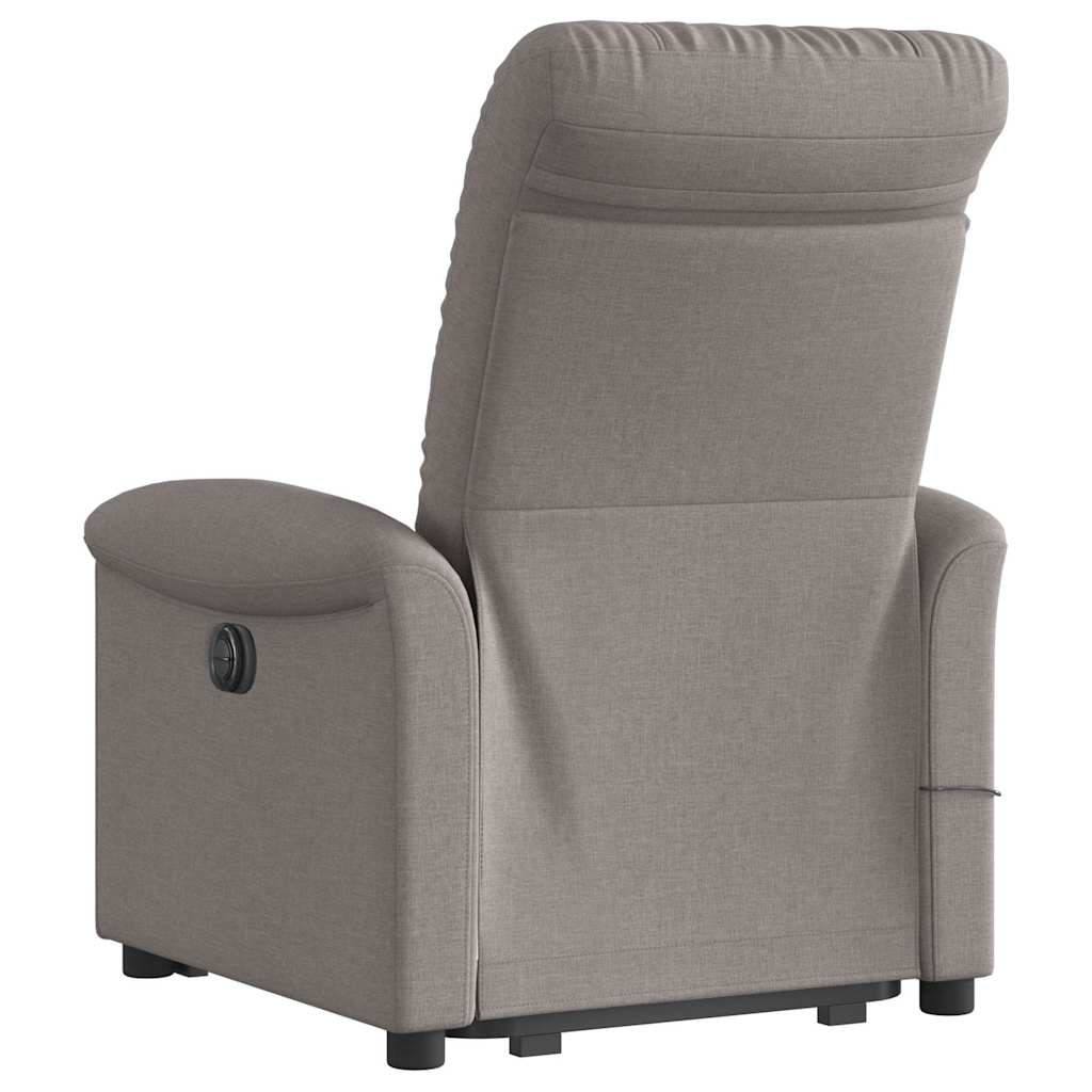 Fauteuil inclinable de massage Taupe Tissu - XIOS