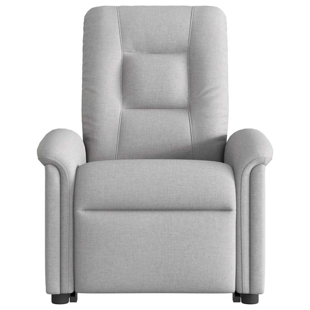 Fauteuil de massage inclinable gris nuage tissu - XIOS