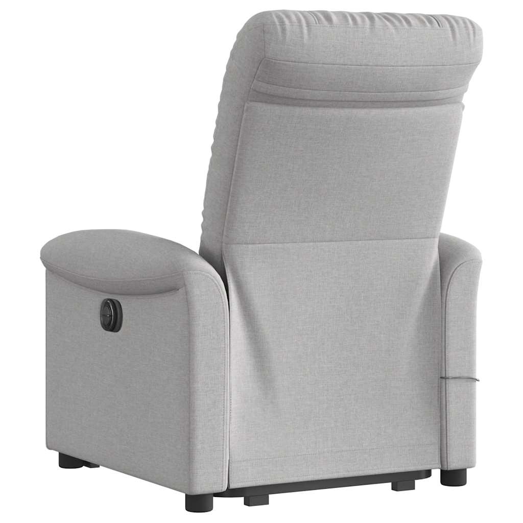 Fauteuil de massage inclinable gris nuage tissu - XIOS