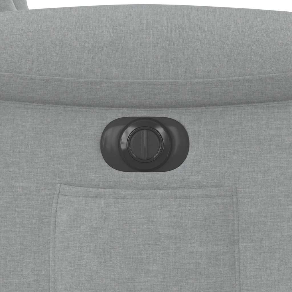 Fauteuil inclinable électrique gris clair tissu