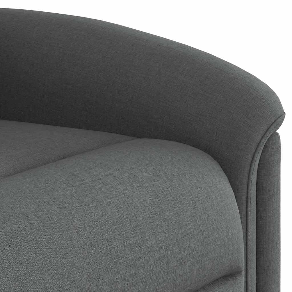 Fauteuil inclinable électrique gris foncé tissu