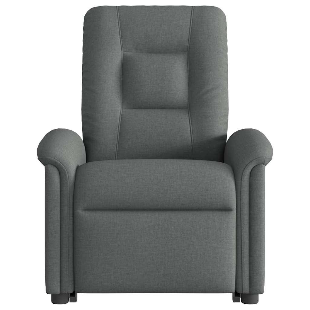 Fauteuil inclinable électrique gris foncé tissu