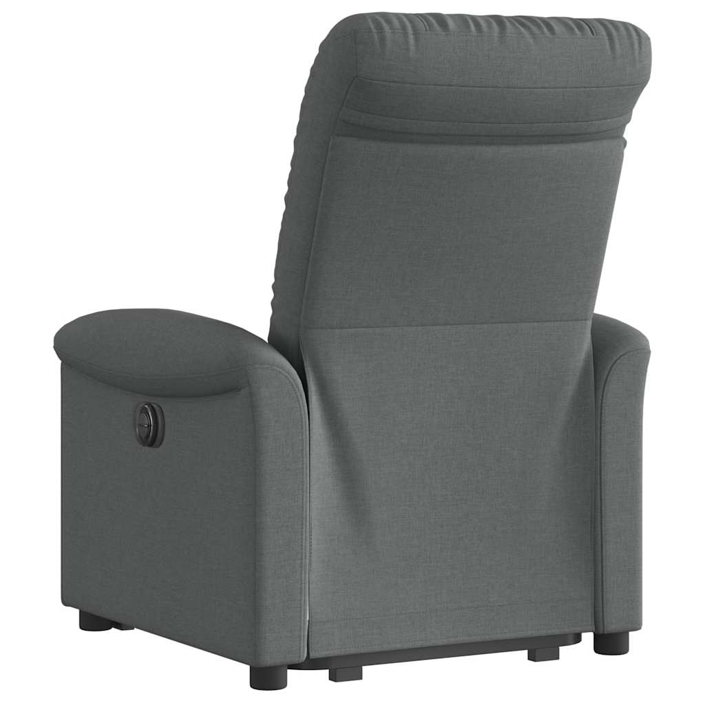 Fauteuil inclinable électrique gris foncé tissu - XIOS