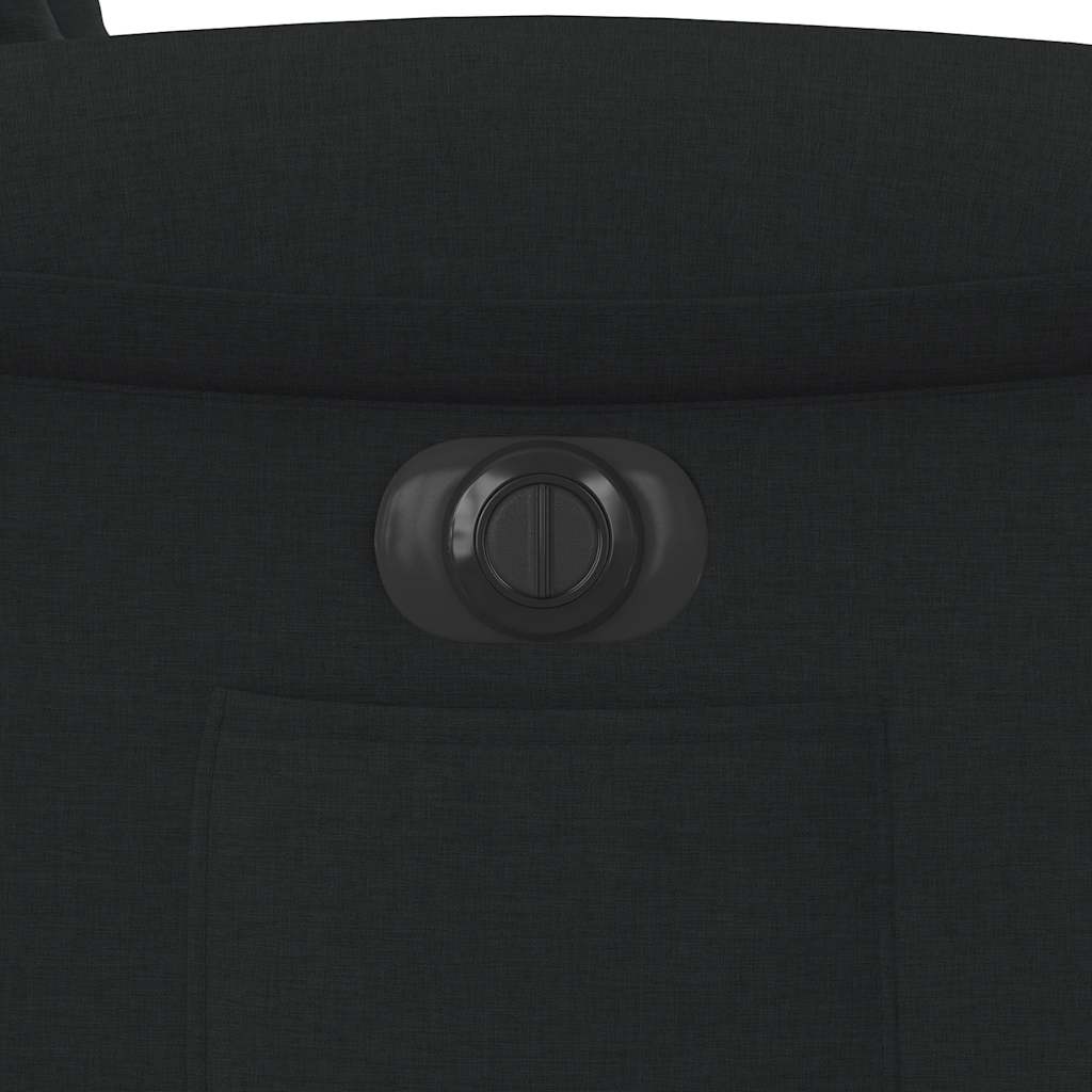 Fauteuil inclinable électrique noir tissu