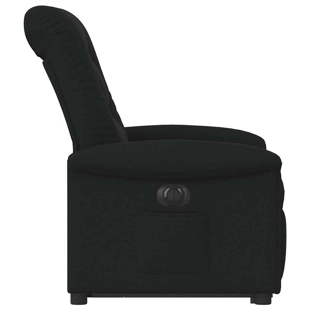 Fauteuil inclinable électrique noir tissu