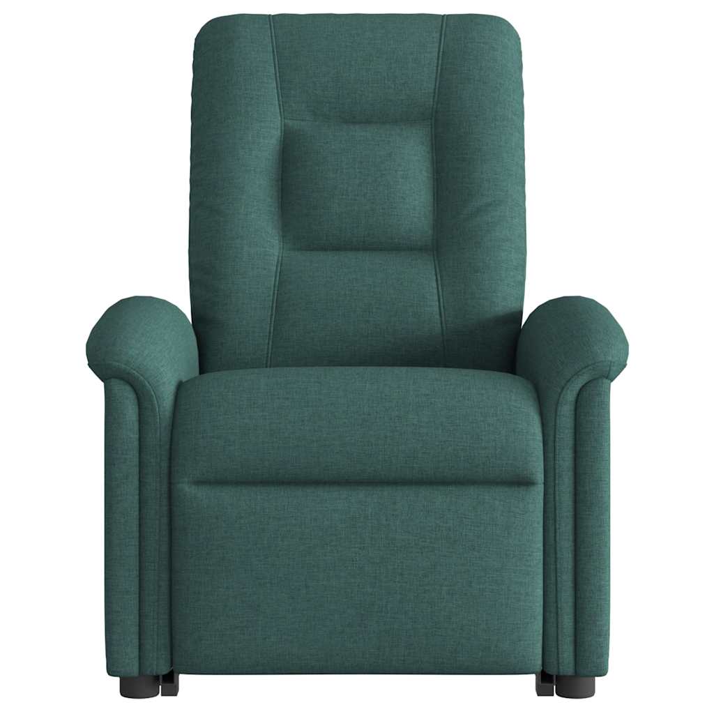 Fauteuil inclinable électrique vert foncé tissu - XIOS