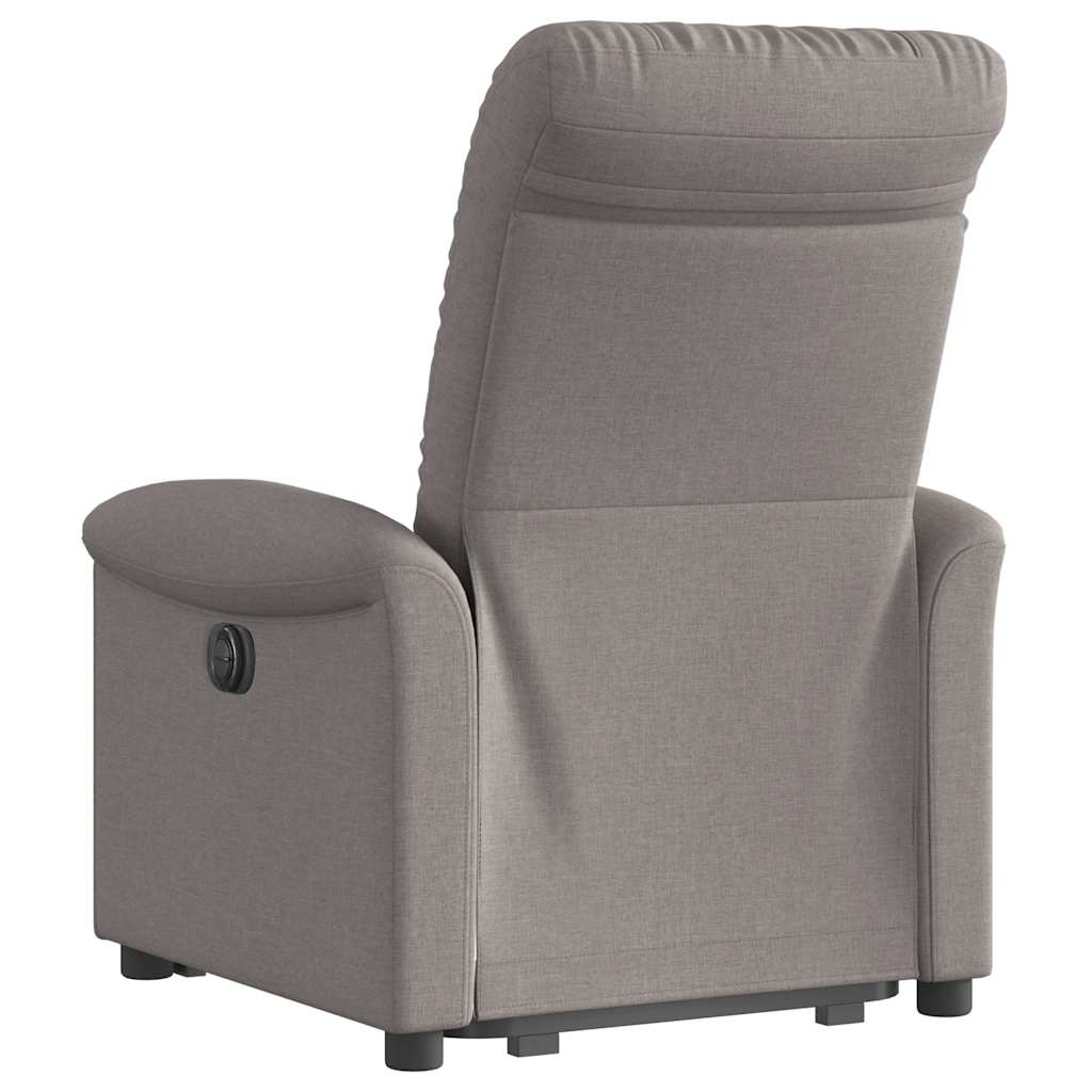 Fauteuil inclinable électrique taupe tissu - XIOS