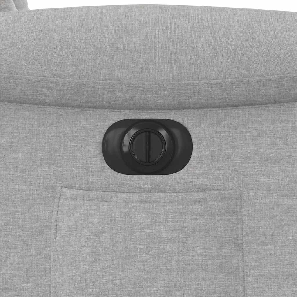 Fauteuil inclinable électrique gris nuage tissu