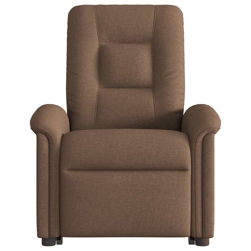 Fauteuil inclinable de massage électrique Marron Tissu - XIOS