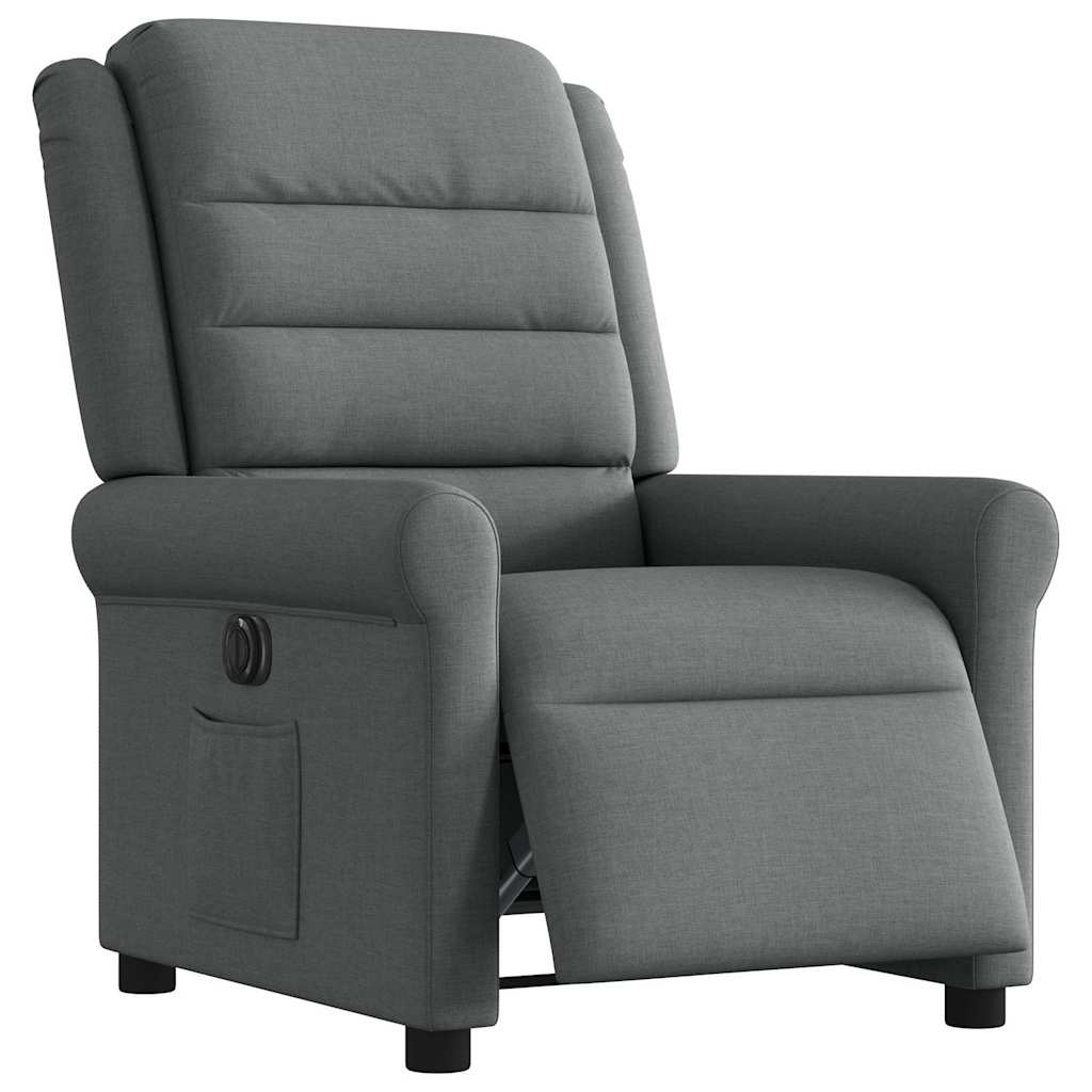 Fauteuil inclinable électrique Gris foncé Tissu - XIOS