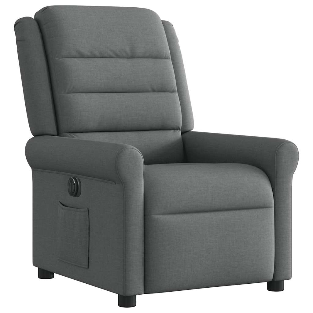 Fauteuil inclinable électrique Gris foncé Tissu - XIOS
