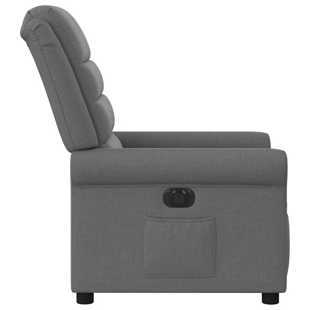 Fauteuil inclinable électrique Gris foncé Tissu - XIOS