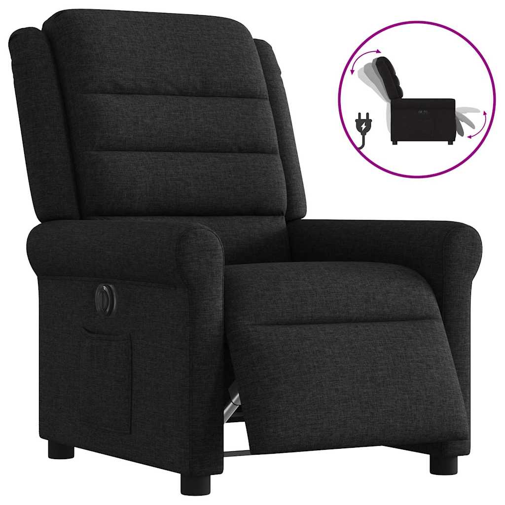 Fauteuil inclinable électrique Noir Tissu - XIOS