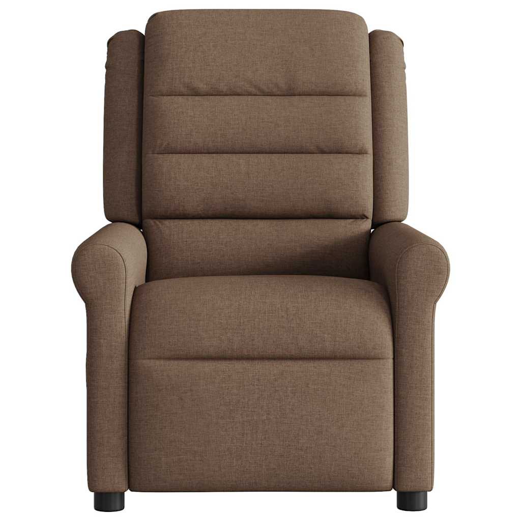 Fauteuil inclinable électrique Marron Tissu - XIOS