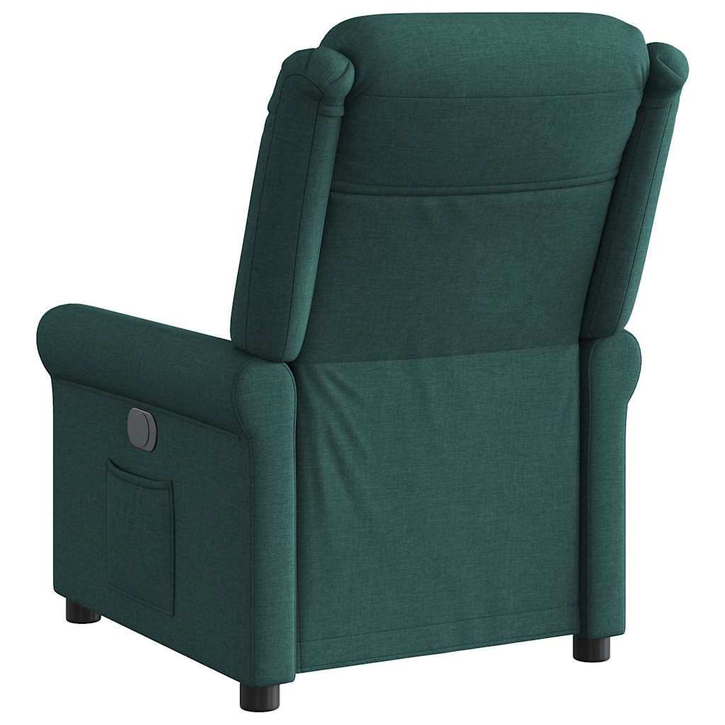 Fauteuil inclinable électrique Vert foncé Tissu - XIOS