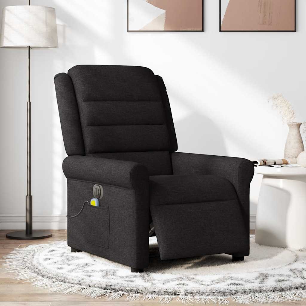 Fauteuil de massage inclinable électrique Noir Tissu - XIOS