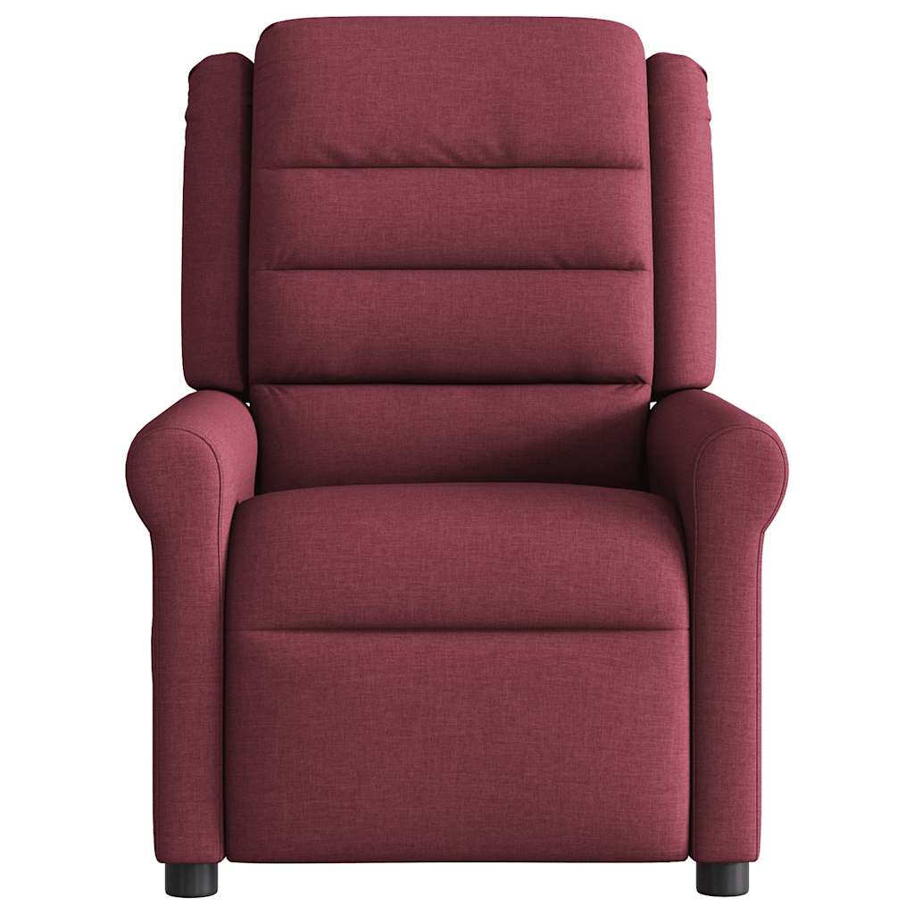 Fauteuil de massage inclinable électrique Rouge bordeaux Tissu - XIOS
