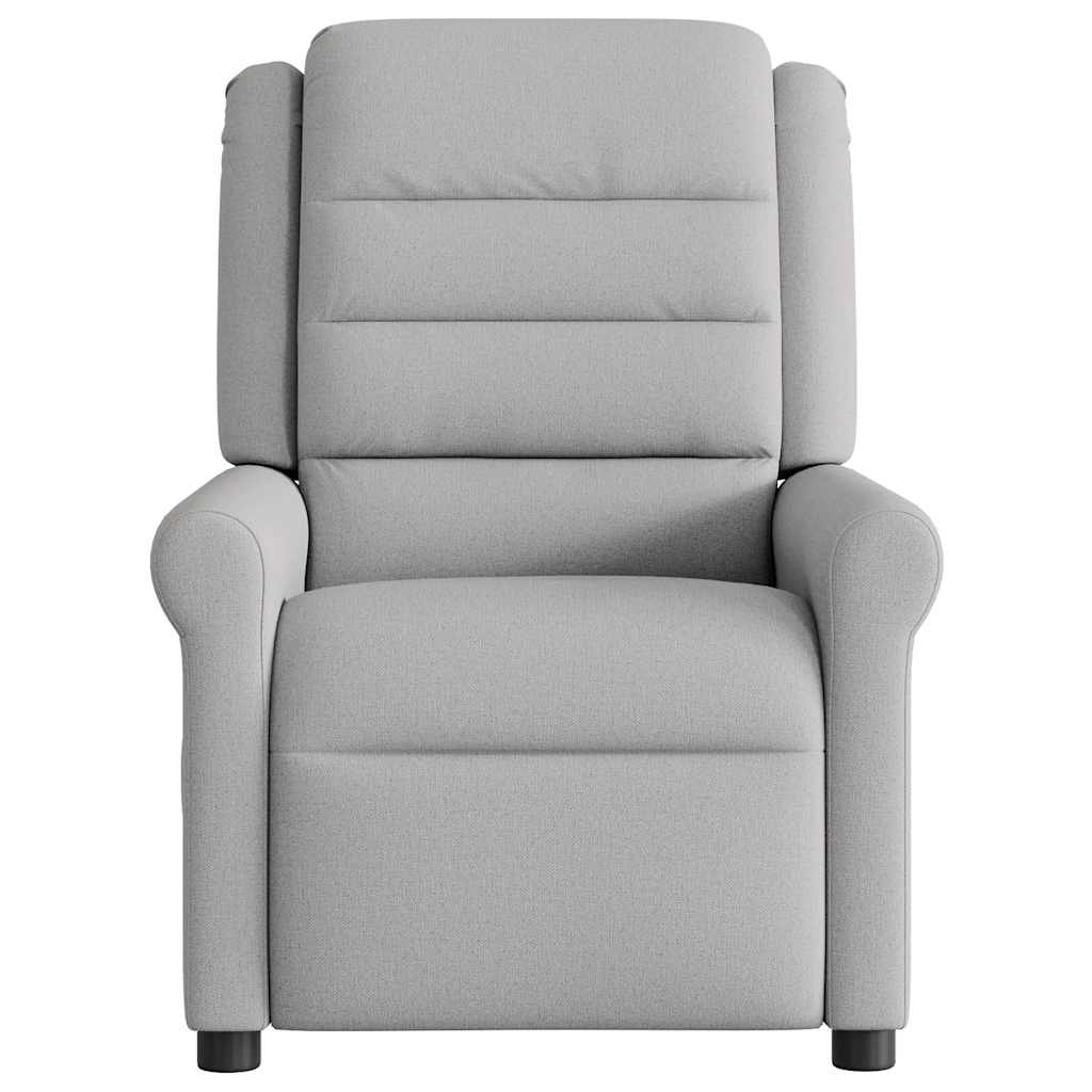Fauteuil de massage inclinable électrique gris nuage tissu - XIOS