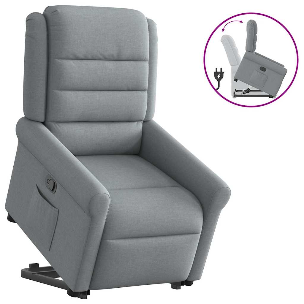 Fauteuil inclinable Gris clair Tissu - XIOS