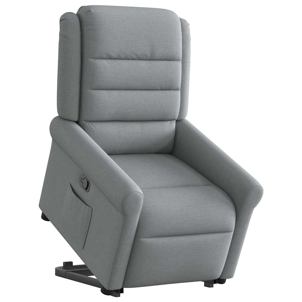 Fauteuil inclinable Gris clair Tissu - XIOS