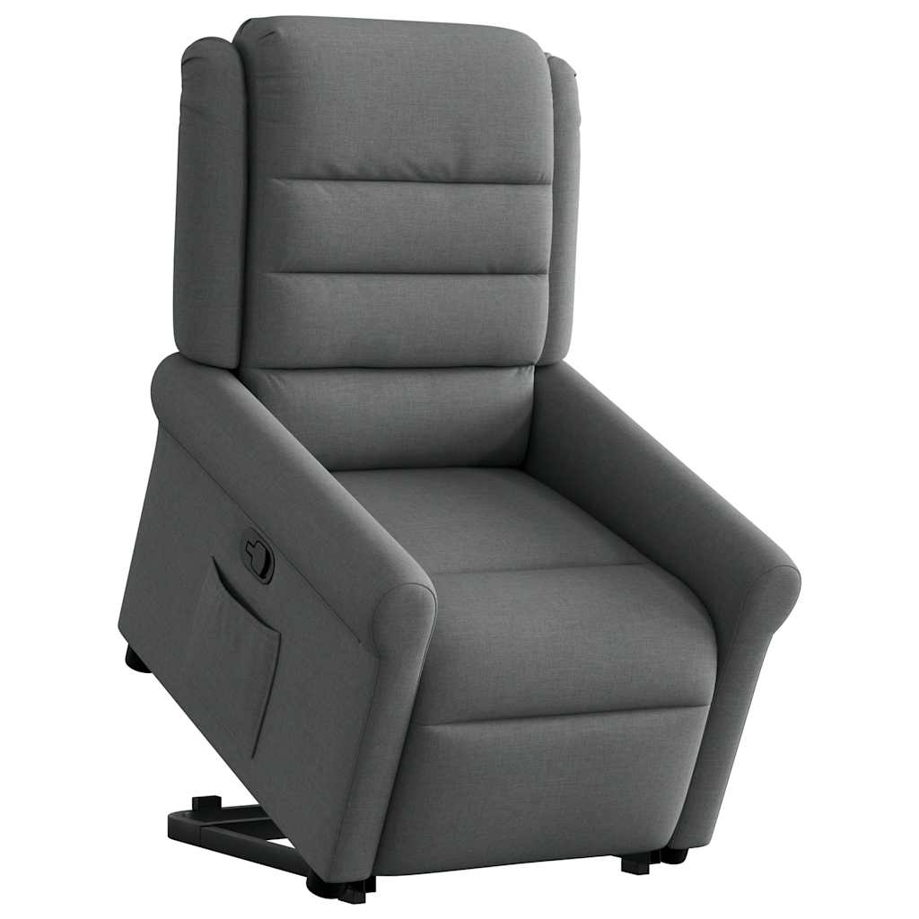 Fauteuil inclinable Gris foncé Tissu - XIOS
