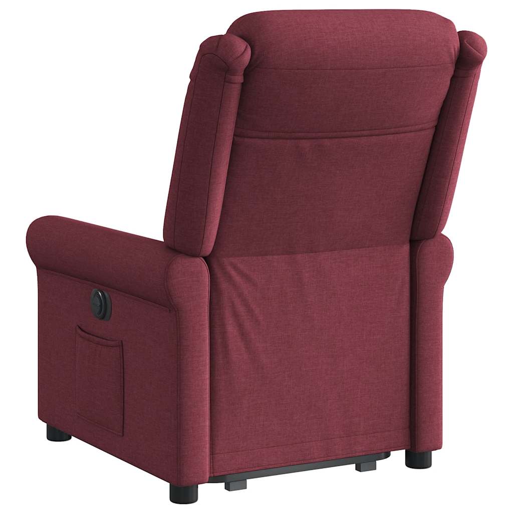 Fauteuil inclinable rouge bordeaux tissu - XIOS
