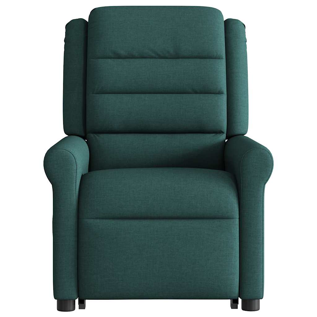 Fauteuil inclinable vert foncé tissu - XIOS