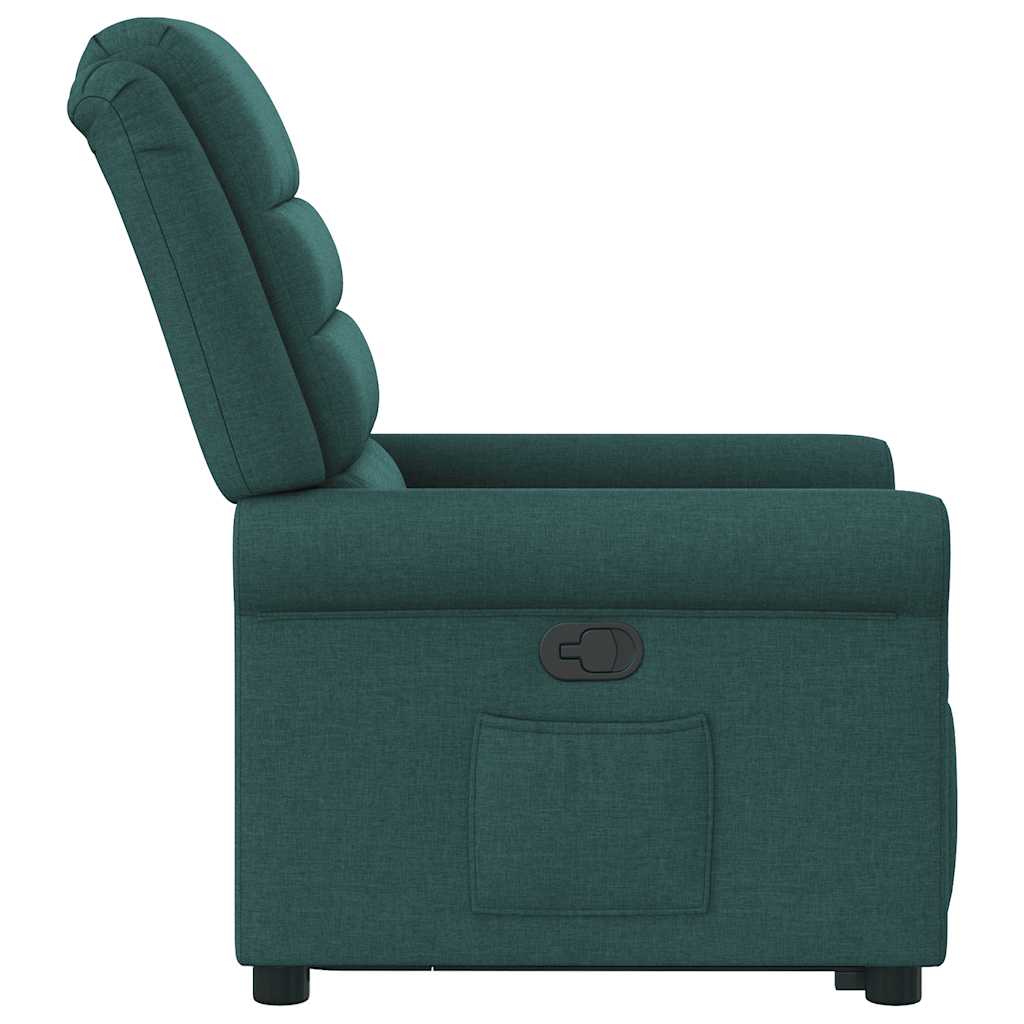 Fauteuil inclinable vert foncé tissu - XIOS
